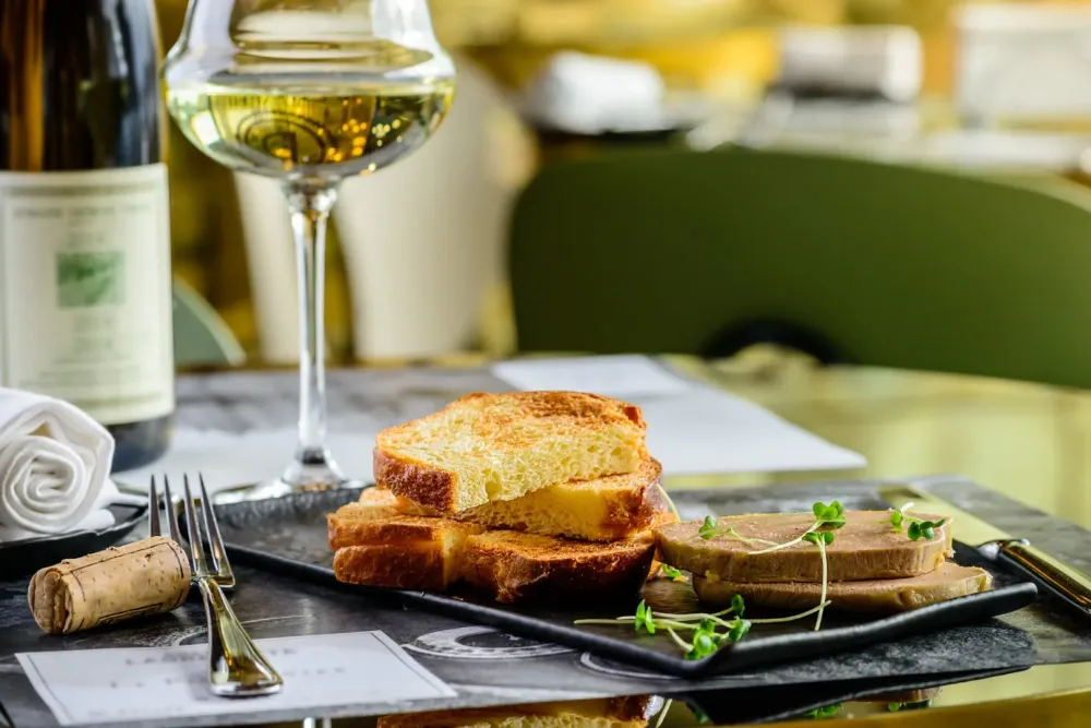 Foie gras mi-cuit à Cosnac